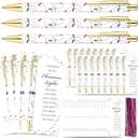 40 Sets Coworker Christmas Gifts Bulk Ballpoint Pens Coworkers Are Like Christmas Lights Greeting Cards Office Appreciation Gifts for Coworkers Staff Employee