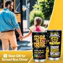 Ani-Cirla School Bus Driver Appreciation Tumbler, Best Bus Driver Gift, End of Year Gift for Men (20oz, Black1)