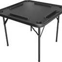 Bene Casa Black Domino Table, Premium Domino and Game Table/Professional-Grade Gaming Table, 38x38 Table. Mesa de Domino Professional, Color Negro.