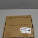 Marine 3/8 Inch Fuel Line Assembly ID 10mm Universal Fuel Tube Line Pipe Hose with Primer Bulb Stainless Steel Hose Clamp for Marine Outboard Boat Motor RVs Tractors and Caravans 6FT Long