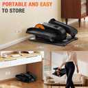 Under Desk Elliptical Machine, Electric Elliptical Leg Exerciser for Senior, Quiet and Compact Electric Seated Pedal Exerciser for Home with Monitor, Remote Control and 12 Adjustable Speeds