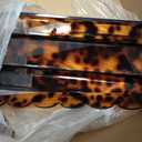 4 Pack Tortoise Shell Scalloped Mahjong Tile Racks Set with Magnetic Pushers, 18.5 Inch Acrylic Mahjong Racks for Tiles Holders Acrylic Mah Jong Accessories, Fits All Tile Sets