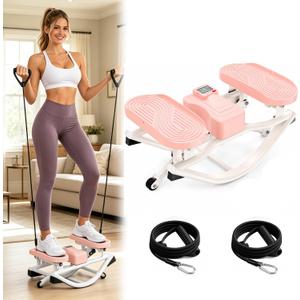 Rock Steppers for Exercise at Home 3D Motion Stair Stepper 350 LBS Capacity