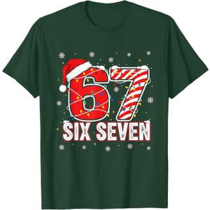 Funny Six Seven 67 Christmas Holiday Women Kids Xmas T-Shirt Medium