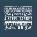 Hammer & Axe Game Crossbow with Target