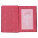 KJV Holy Bible, Compact Faux Leather Red Letter Edition - Ribbon Marker, King James Version, Pink (KJV Compact Editions)