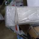 Joydeco Blackout Cordless Roller Shade White Fabric Mini Blinds & Shades for Windows,  Home Darkening