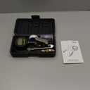 AZUNO Digital Tire Inflator with Pressure Gauge, 200 PSI, Heavy Duty Air Compressor Accessories, with Rubber Hose Lock on Air Chuck and Quick Connect Coupler, Comes with a Portable Carrying Box