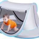 Baby Beach Tent, Pop Up Toddler Travel Bed for Boys or Girls, Sun Shade for Toddler Camping, Infant Portable Sun Shade, Summer Beach Baby