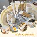 Glaze Brushes Pottery Tools,10 PCS Painting Ceramic Brush Set, Different Shape Wool Soft Bristle for Ceramic Pottery Glazing Creation