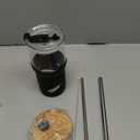 Glass Tumbler with Lids and Straws, 20 oz Iced Coffee Cup and Smoothie Cup with Bamboo Lid and On the go Lid,Glass Cups With Straws (Black)