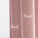 MIULEE Baby Pink Velvet Curtains 84 inches 2 Panels - Luxury Room Darkening Window Drapes for Bedroom Living Room Thermal Insulated Super Soft Blackout, Back Tab Rod Pocket Pinch Pleated, W52 x L84