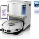 Shark PowerDetect | 2-in-1 Robot Vacuum & Mop for Carpets & Hard Floors | Powerful Suction & Mopping for Pet Hair | Self-Empty & Self-Clean NeverTouch Pro Base | 60-Day Capacity | White | AV2800ZE