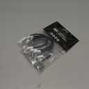 2 x Flat Low Profile Guitar Patch Cable 8 inch for Effects Pedals, S-Shape, 1/4 inch Right-Angle, White, 3-Pack