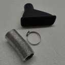 Air Intake Duct Front Bumper Turbo Air Intake Pipe, Carbon Fiber Car Square Brake Air Duct with Extendable Flexible Hose and Hose Band