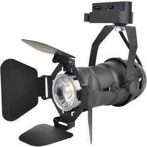 TRK9601 LED Track Light Head, Vintage Industrial Track Light for Home, H Track Lighting Head, 5W LED GU10 Bulb, 3000K Warm, Not Dimmable, Black (Ship by Amazon)