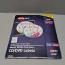 Avery Printable Full-Face CD Labels, Matte White, Permanent Adhesive, Laser/Inkjet Printable, 40 Disc & 80 Spine Labels, Ideal for CDs, DVDs, PC Discs, Media Projects & More (8960) (4 1/2" diameter)