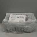 Freezer Organizer Bins, 4 Pack Chest Freezer Organizer Stackable for 5-7 Cu.FT Deep Freezer Sort Frozen Meats and Food, Freezer Storage Baskets with Handles Easy Reach from Bottom, White