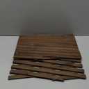 Expandable Wooden Lattice Fence Panel for Garden Decoration, 44cm High Thickened Anti-Corrosion Wood Trellis Enclosure for Outdoor Yard and Flower Bed Barrier