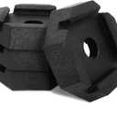 SnapPad Xtra RV Leveling Pads - Permanent Jack Stabilizers for RVs - 5" Square Leveling Jack Pads for LCI Leveling System - Heavy Duty Replacement for Blocks - Made in The USA (Square 5 4-Pack)