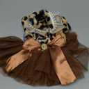 Fashion Sweet Puppy Dog Autumn and Winter Princess Skirt Pet Dog Lace Cake Camisole Tutu Dress B-Leapord XS (XS( Back:6.5" Chest:11.0"))