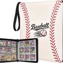 Baseball Card Binder 9 Pocket, 1080 Pockets Trading Card Binder with Zipper, Portable Collector Card Album Storage Organizer for Sports Cards, Game Cards, Gifts for Kids