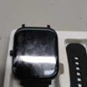 Smart Watch for Men Women Compatible with iPhone Samsung Android Phone 1.69 inch Full Touch Screen IP68 Waterproof Bluetooh Fitness Tracker Heart Rate/Sleep Monitor (Black)