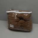 VANSOFY Recliner Loveseat Cover with Middle Console Stretch Reclining Sofa Slipcover for 2 Seat Jacquard Reclining Couch Sofa Covers Furniture Protector with Elastic Straps Bottom (Coffee)