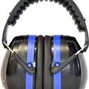 G & F Products 34dB Highest NRR Safety Ear Muffs - Professional Ear Defenders for Shooting, Adjustable Headband Ear Protection/Shooting Hearing Protector Earmuffs Fits Adults to Kids (Blue) (One Size)
