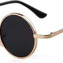 SORVINO Retro Small Round Sunglasses for Men Women Vintage Style Metal Frame