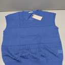 Messic Womens V Neck Sweater Vest Cap Sleeve Casual Lightweight Knit Pullover Tops L