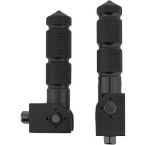 Windance Motorcycle Bicycle Passenger Foot Pegs M8 8mm Anti-Skid Footrests Pedals Fit for Honda Kawasaki Yamaha Ducati Suzuki BMW Motorcycle Scooters Bicycle Electric Bike (Black)