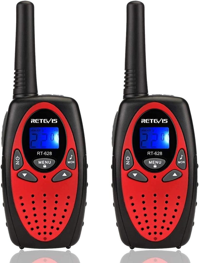 Retevis RT628 Walkie Talkies for Kids,Toys Gifts for 6-12 Years Old Boys Girls,Long Range 2 Way Radio 22CH VOX,Birthday Gift,Family Walkie Talkie for Camping Hiking Indoor Outdoor (Red)