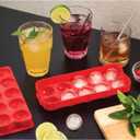 HIC Kitchen Cannonball Silicone Ice Cube Tray, Non-Stick, Makes 10 Large Ice Balls