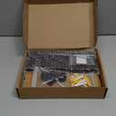 Lwenki Key Holder for Wall, Decorative Key and Mail Holder with Shelf Has Large Hooks for Bags, Coats, Umbrella  Paulownia Wood Key Hanger with Mounting Hardware (9.8W x 6.7H x 4.2D) (Black)