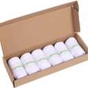 6 Pairs Thin Ankle Socks for Men Women Cotton Low Cut Short Athletic Running Socks (White)