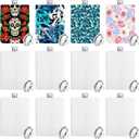 Remerry 12 Pcs Sublimation Flasks Blank 8 oz Hip Flasks for Liquor with Metal Cap and Leakproof Funnel Stainless Steel Men DIY Craft Groomsmen Gifts Containers for Christmas Wedding