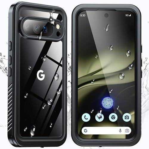 ANTSHARE for Google Pixel 10 Pro XL Case, IP68 Waterproof Case with [Built-in Screen/Camera Protector], 360 Full Body Sealed Protective Shockproof Front and Back Cover for Pixel 10 Pro XL (Black)