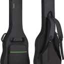CAHAYA Electric Guitar Bag Gig Bag Case 0.3in Thick Padding Backpack Soft Electric Guitar Case Green CY0293