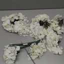 20 Pcs White Hydrangea Artificial Flowers Bulk, Faux Hydrangea Flowers Heads, Artificial Fake Silk Hydrangea Flowers with Stems, White Flowers Artificial for Decoration Wedding Décor