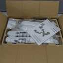 MonTEK Dual Monitor Arm with USB, Mechanical Spring Monitor Arm for 17-35" Screens, Adjustable Monitor Desk Mount Each Holds up to 26.4 lbs with C Clamp/Grommet Desk Mount, VESA 75/100mm (White)