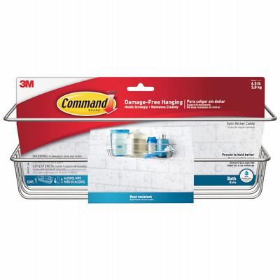 Command Satin Nickel Shower Caddy (1-Shower Caddy)