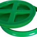 GAMMA2 Gamma Seal Lid - Pet Food Storage Container Lids - Fits 3.5, 5, 6, & 7 Gallon Buckets, Green, Made in USA