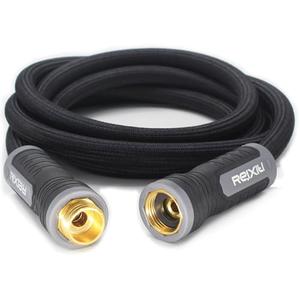Relxitl Garden Hose 10FT, Flexible Water Hose, Ultra Lightweight Non-Expanding hose, Leak proof, Pressure Resistant for Yard, Outdoor (Black, 10FT)