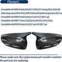 Carbon Fiber Side Mirror Caps Replacement for 2017-2022 B-MW 3 Series G20 320i 325i 330i 5 Series G30 525i 530i 540i M Sport Accessories