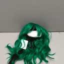 LANICE Green Wig for Women Short Bob Wigs with Bangs Natural Synthetic Wig Shoulder Length Colorful Wigs for Daily PartyUse(12inch,Green)