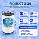 Vexca® Swimming Pool Filter Cartridge Compatible with sta-rite 27002-0300S Pool and Spa D.E. Filter, sta-rite PLM300 and System 2 Pool and Spa Cartridge Filter Modular Media, 300 Sq.Ft, 1 Pack