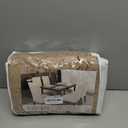 MOSAYT 100% Waterproof Dining Room Chair Covers Set of 6, Super Fit Stretch Jacquard Parson Chairs Slipcovers Removable Washable Chair Seat Protectors for Home, Kitchen, Banquet (Khaki - XL)