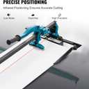 VEVOR Manual Tile Cutter, 48 inch, Porcelain Ceramic Tile Cutter with Tungsten Carbide Cutting Wheel, Infrared Positioning, Anti-Skid Feet, Durable Rails for professional installers or beginners