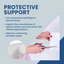 Aetna Foot Products-Medical Adhesive Felt Roll, 1/4" x 2-1/2 yd. x 6" for Splints and Bracing Orthopedic Wound Cushioning, 1 Roll